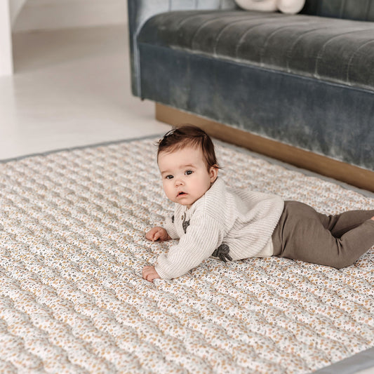 Medvilninis žaidimų kilimas Gėlėta